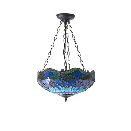 Endon 64075 - Kroonluchter met ketting DRAGONFLY 3xE27/60W/230V Ø 41 cm
