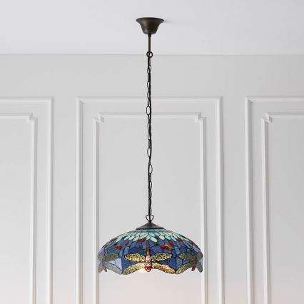 Endon 64080 - Kroonluchter aan ketting DRAGONFLY 3xE27/60W/230V Ø 41 cm