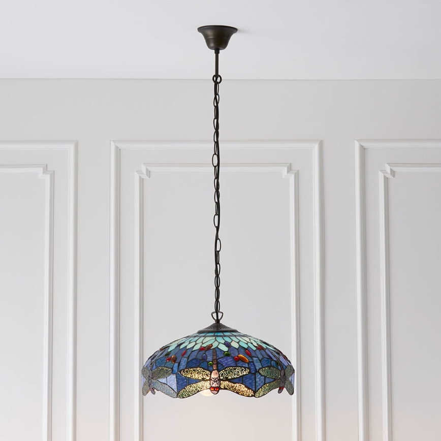 Endon 64080 - Kroonluchter aan ketting DRAGONFLY 3xE27/60W/230V Ø 41 cm