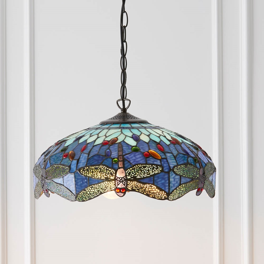 Endon 64080 - Kroonluchter aan ketting DRAGONFLY 3xE27/60W/230V Ø 41 cm