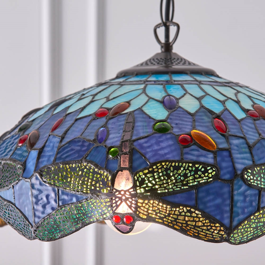 Endon 64080 - Kroonluchter aan ketting DRAGONFLY 3xE27/60W/230V Ø 41 cm