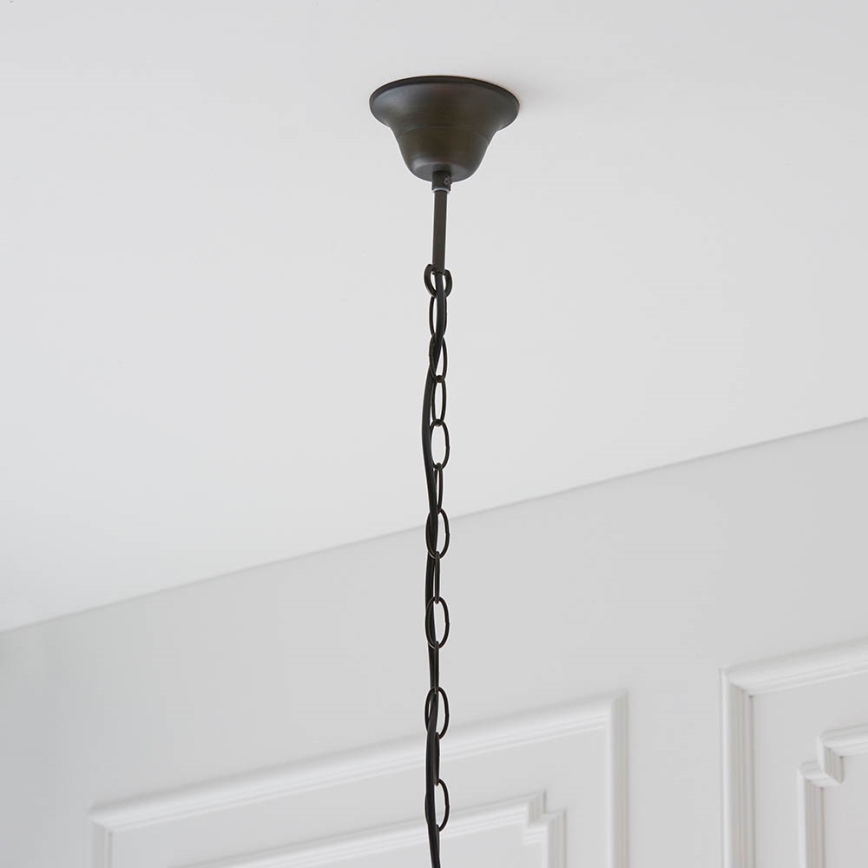 Endon 64082 - Kroonluchter aan ketting Tiffany DRAGONFLY 3xE27/60W/230V Ø 50 cm