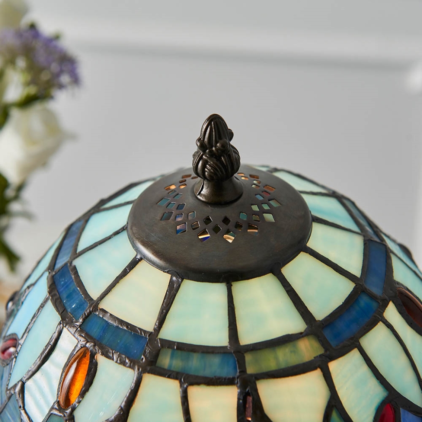 Endon 64088 - Tafellamp Tiffany DRAGONFLY 1xE14/40W/230V Ø 20 cm