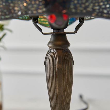 Endon 64088 - Tafellamp Tiffany DRAGONFLY 1xE14/40W/230V Ø 20 cm
