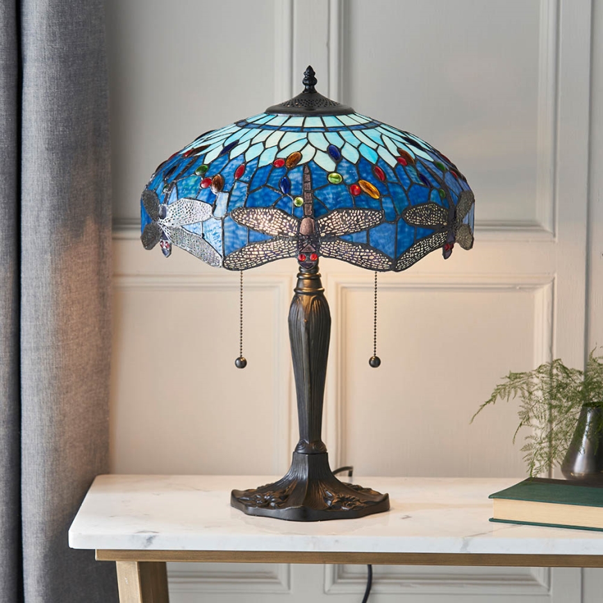 Endon 64089 - Tafellamp LIBELLE 2xE27/60W/230V diameter 41 cm
