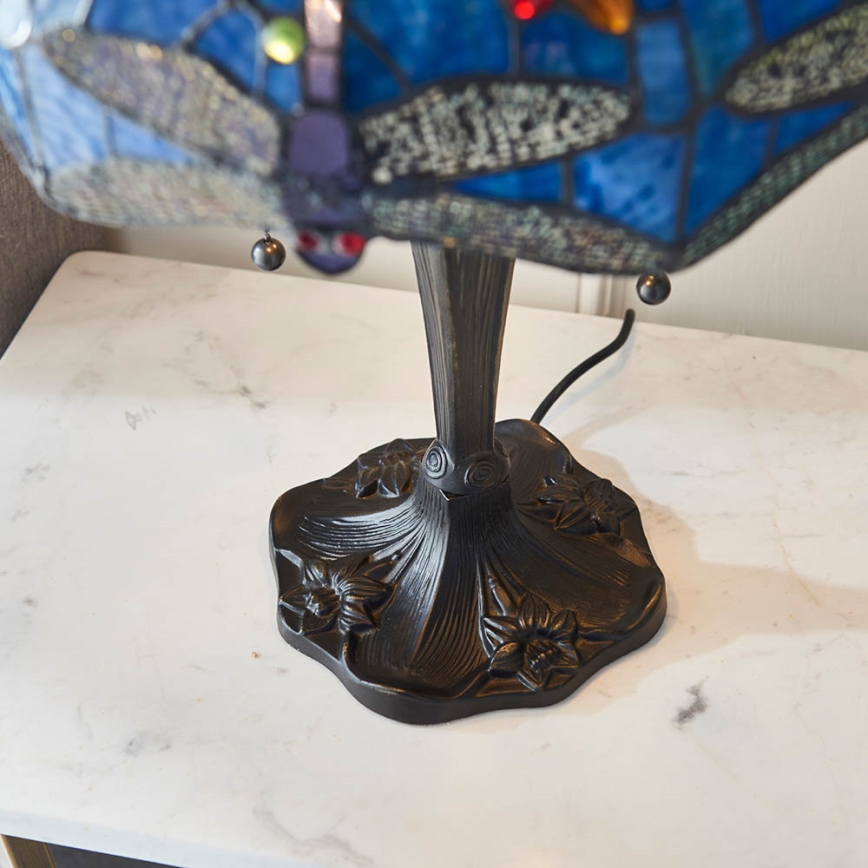 Endon 64089 - Tafellamp Tiffany DRAGONFLY 2xE27/60W/230V Ø 41 cm