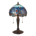 Endon 64090 - Tafellamp Tiffany DRAGONFLY 2xE27/60W/230V Ø 30 cm