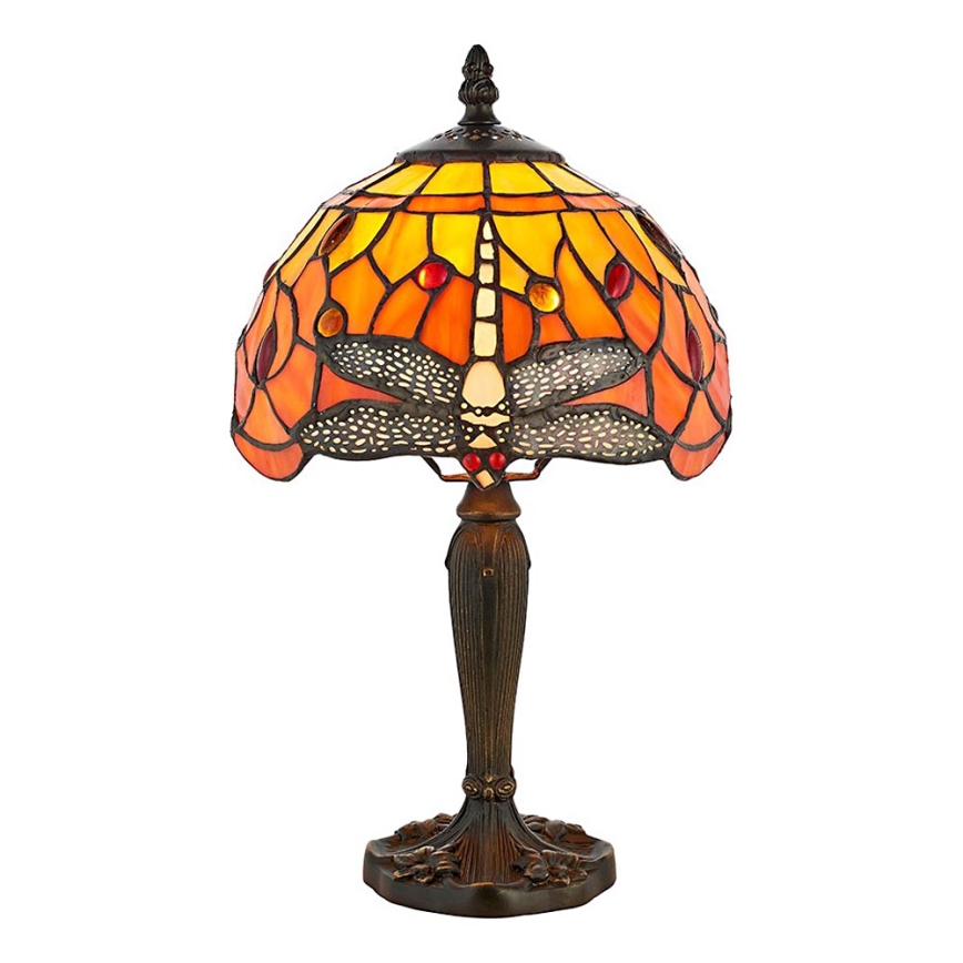 Endon 64091 - Tafellamp Tiffany DRAGONFLY 1xE14/7W/230V Ø 20 cm