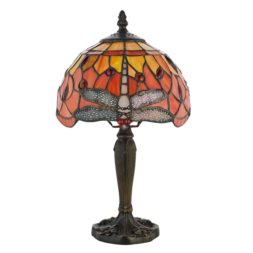 Endon 64091 - Tafellamp Tiffany DRAGONFLY 1xE14/7W/230V Ø 20 cm