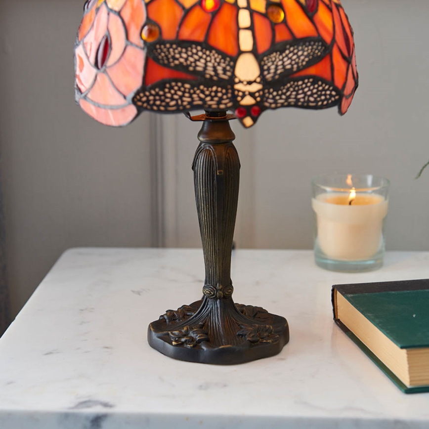 Endon 64091 - Tafellamp Tiffany DRAGONFLY 1xE14/7W/230V Ø 20 cm