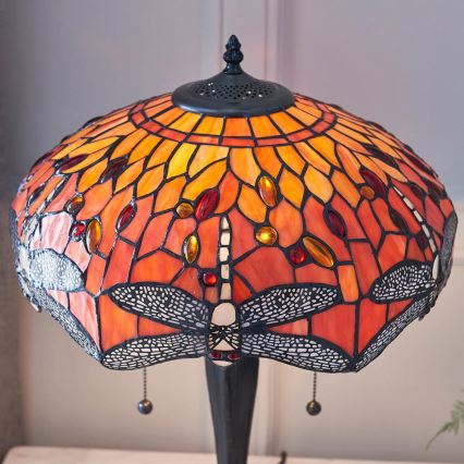 Endon 64093 - Tafellamp DRAGONFLY 2xE27/60W/230V Ø 41 cm