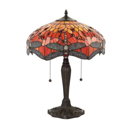 Endon 64093 - Tafellamp DRAGONFLY 2xE27/60W/230V Ø 41 cm