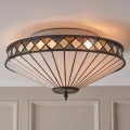 Endon 64145 - Plafondlamp Tiffany FARGO 2xE27/60W/230V Ø 41,5 cm