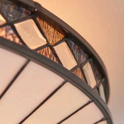 Endon 64145 - Plafondlamp Tiffany FARGO 2xE27/60W/230V Ø 41,5 cm