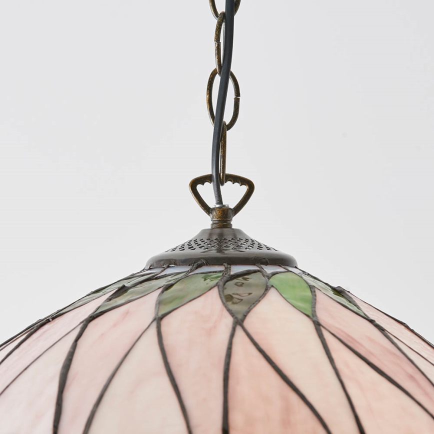 Endon 64176 - Hanglamp aan ketting Tiffany HUTCHINSON 1xE27/60W/230V Ø 40 cm