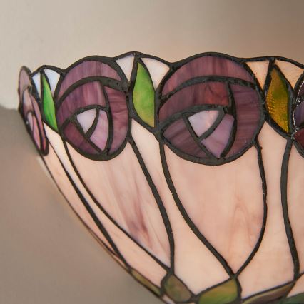 Endon 64178 - Wandlamp Tiffany HUTCHINSON 1xE14/40W/230V