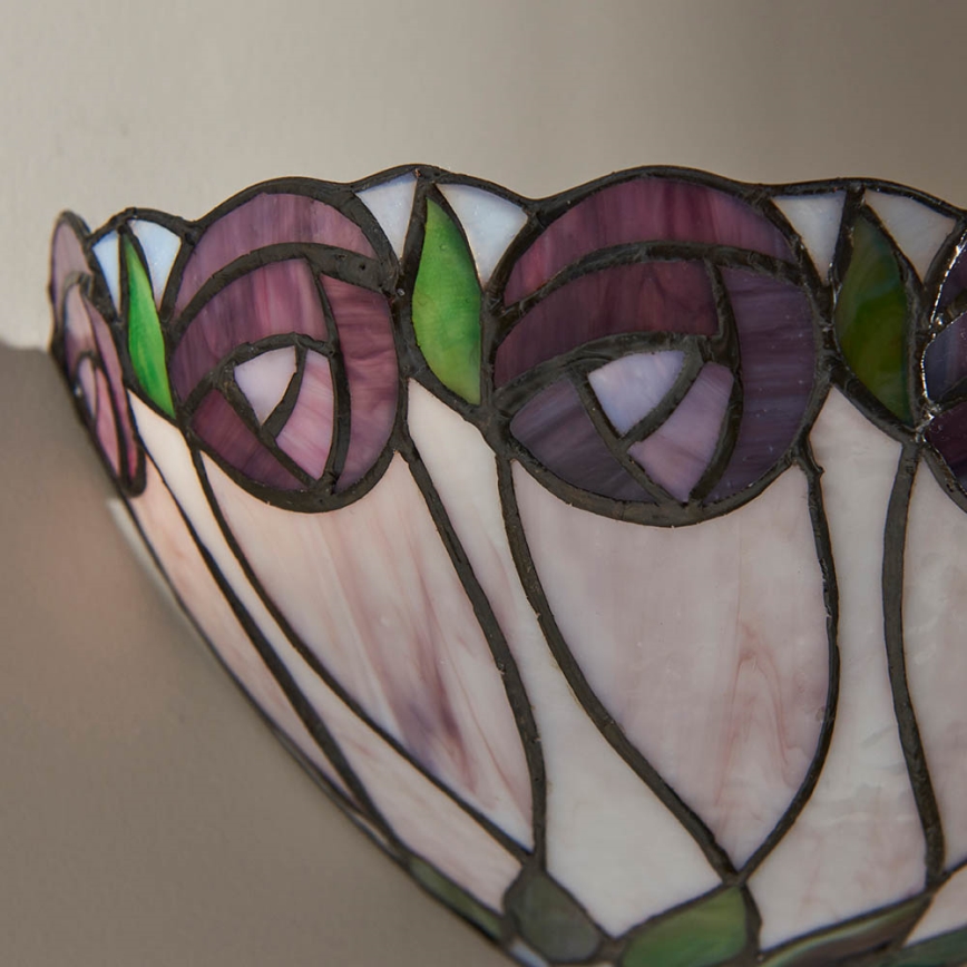 Endon 64178 - Wandlamp Tiffany HUTCHINSON 1xE14/40W/230V
