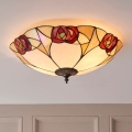 Endon 64182 - Plafondlamp Tiffany INGRAM 2xE27/60W/230V Ø 45 cm