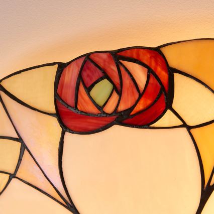 Endon 64182 - Plafondlamp Tiffany INGRAM 2xE27/60W/230V Ø 45 cm