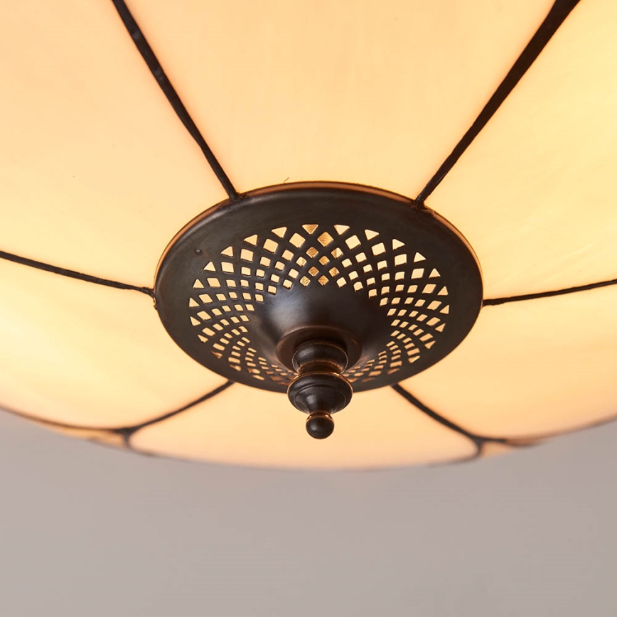 Endon 64182 - Plafondlamp Tiffany INGRAM 2xE27/60W/230V Ø 45 cm