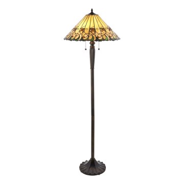 Endon 64192 - Vloerlamp JAMELIA 2xE27/60W/230V Ø 50 cm