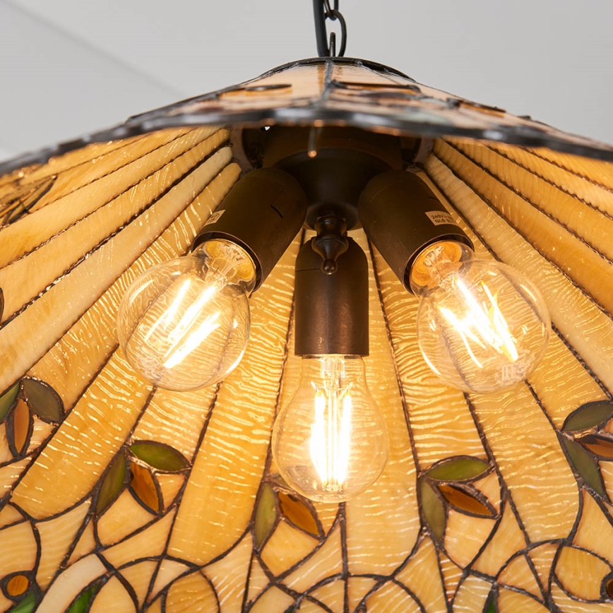 Endon 64194 - Hanglamp aan een ketting JAMELIA 3xE27/60W/230V diameter 50 cm