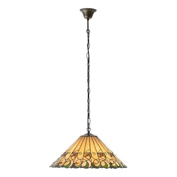 Endon 64194 - Tiffany-hanglamp aan ketting JAMELIA 3xE27/60W/230V Ø 50 cm