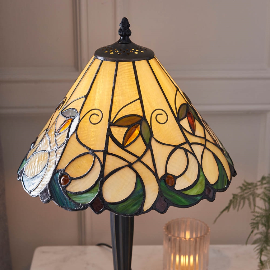 Endon 64195 - Tafellamp JAMELIA 1xE27/60W/230V Ø 31 cm