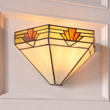 Endon 64288 - Wandlamp Tiffany NEVADA 1xE14/40W/230V