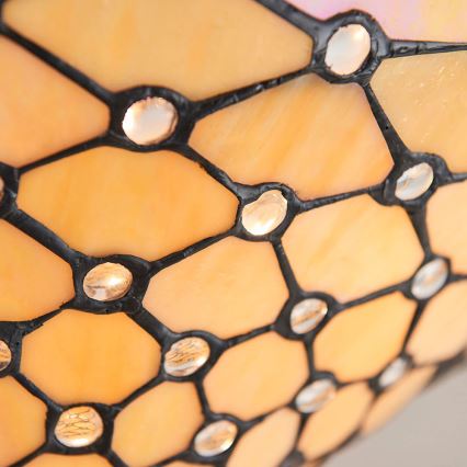 Endon 64300 - Plafonnière Tiffany PEARL 3xE27/60W/230V Ø 37 cm