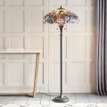 Endon 64323 - Vloerlamp Tiffany SULLIVAN 2xE27/60W/230V Ø 56 cm