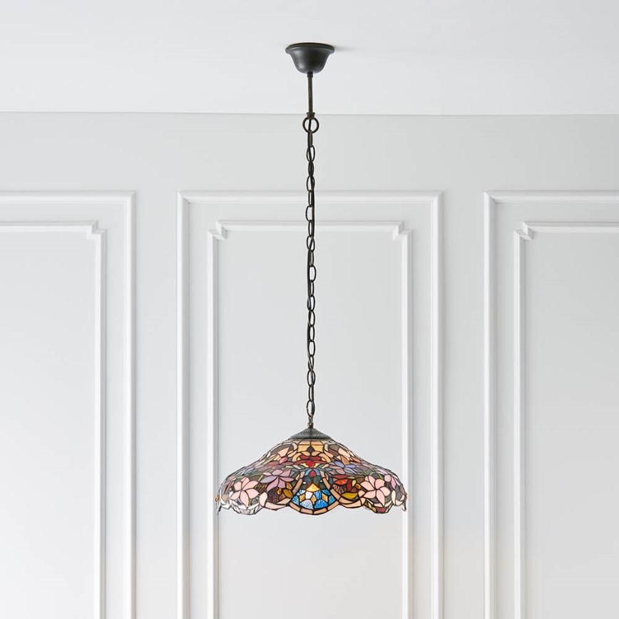 Endon 64325 - Kroonluchter aan ketting SULLIVAN 1xE27/60W/230V Ø 40 cm