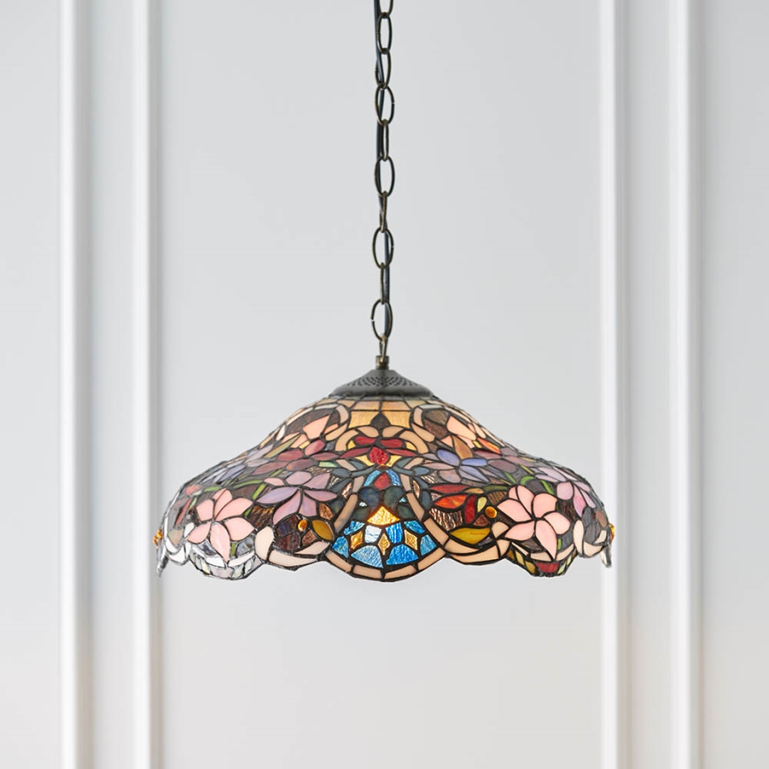 Endon 64325 - Kroonluchter aan ketting SULLIVAN 1xE27/60W/230V Ø 40 cm