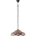 Endon 64325 - Kroonluchter aan ketting Tiffany SULLIVAN 1xE27/60W/230V diameter 40 cm