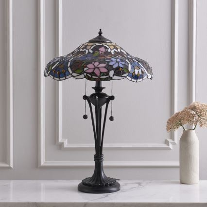Endon 64326 - Tafellamp SULLIVAN 2xE27/60W/230V diameter 40 cm