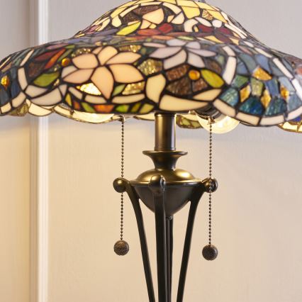 Endon 64326 - Tafellamp SULLIVAN 2xE27/60W/230V diameter 40 cm