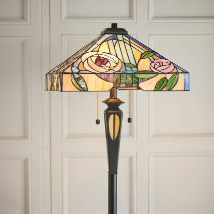 Endon 64383 - Vloerlamp WILLIOW 2xE27/60W/230V Ø 42,5 cm