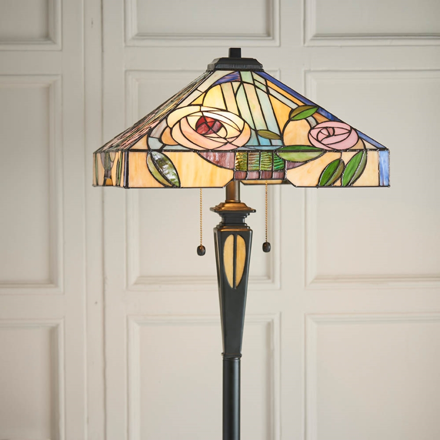 Endon 64383 - Vloerlamp WILLIOW 2xE27/60W/230V Ø 42,5 cm