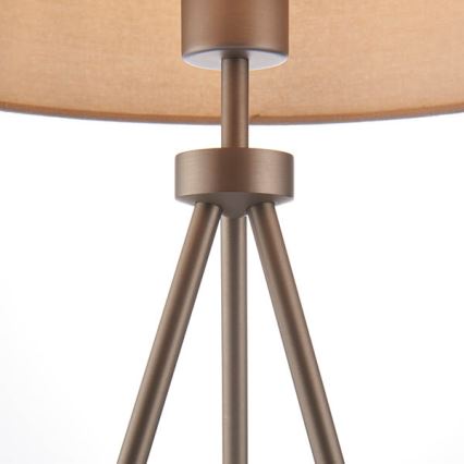 Endon 66986 - Tafellamp TRI 1xE27/40W/230V messing/beige