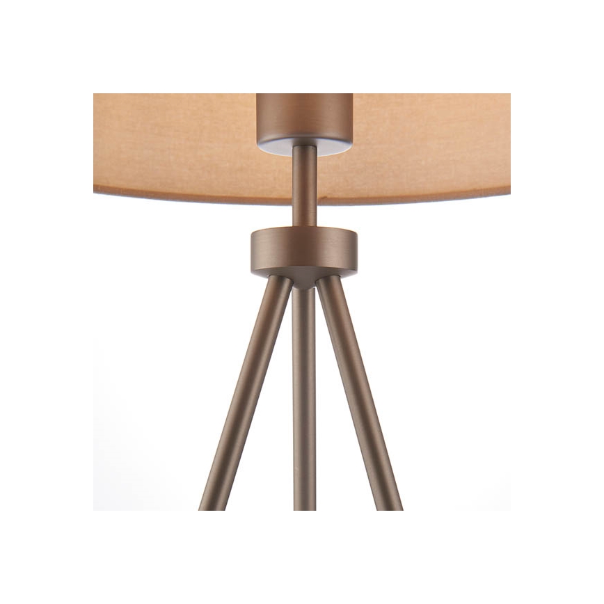 Endon 66986 - Tafellamp TRI 1xE27/40W/230V messing/beige
