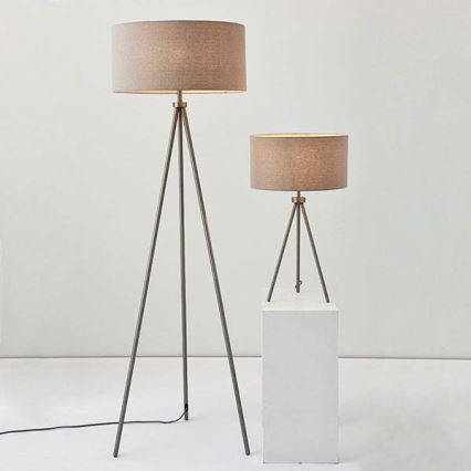 Endon 66987 - Vloerlamp TRI 1xE27/60W/230V beige