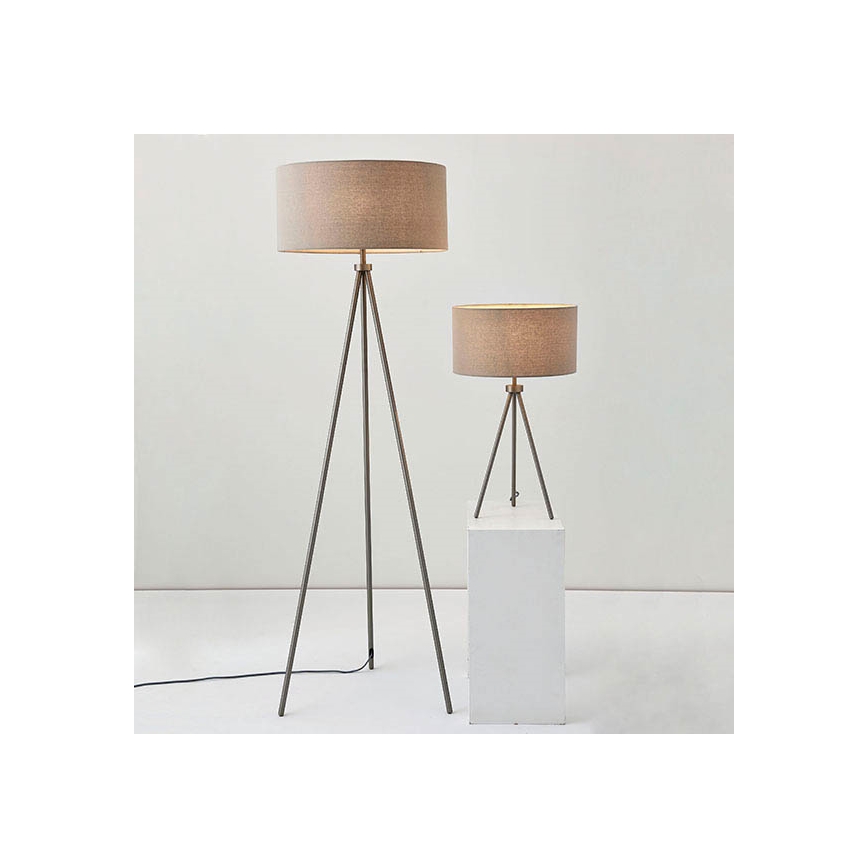 Endon 66987 - Vloerlamp TRI 1xE27/60W/230V beige