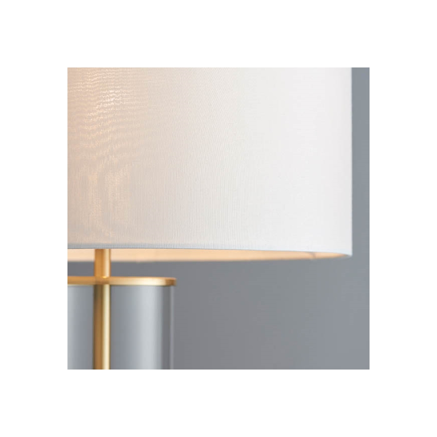 Endon 68802 - Dimbare tafellamp met aanraakbediening LESSINA 1xE27/10W/230V goud/wit