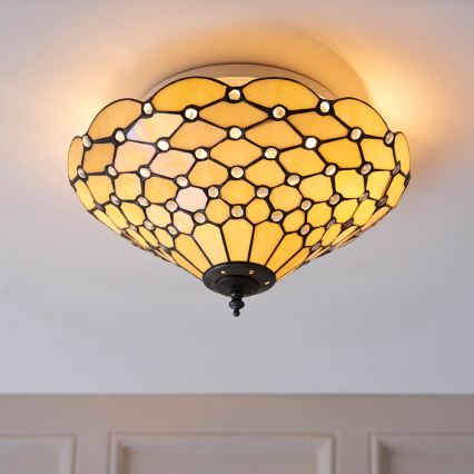 Endon 70242 - Plafondlamp PEARL 2xE27/60W/230V diameter 37 cm