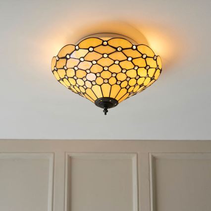 Endon 70242 - Plafondlamp PEARL 2xE27/60W/230V diameter 37 cm