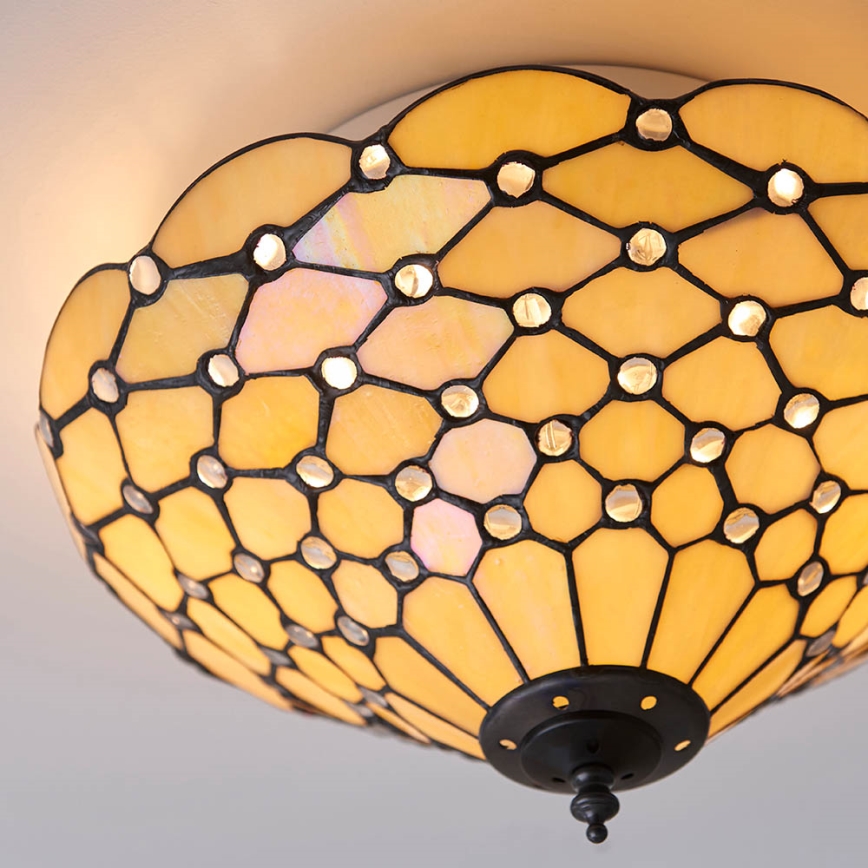 Endon 70242 - Plafondlamp PEARL 2xE27/60W/230V diameter 37 cm