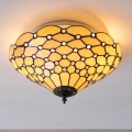 Endon 70242 - Plafondlamp Tiffany PEARL 2xE27/60W/230V Ø 37 cm