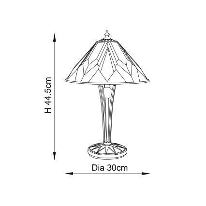 Endon 70365 - Tafellamp ASTORIA 1xE14/40W/230V diameter 30 cm