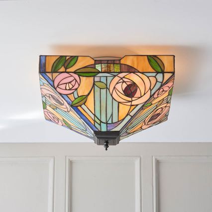 Endon 70698 - Plafondlamp WILLOW 2xE27/60W/230V
