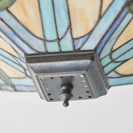 Endon 70699 - Plafondlamp Tiffany WILLOW 2xE27/60W/230V 35x35 cm